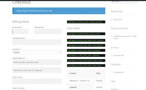 woocommerce_review_order_before_shipping|WooCommerce Code Reference .